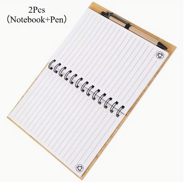 Planner notepad in bamboo personalizzabile