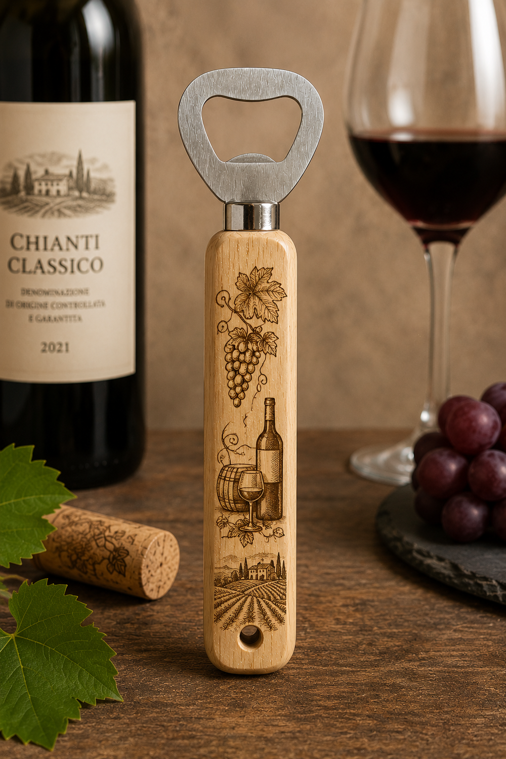 Apribottiglie a tema vino