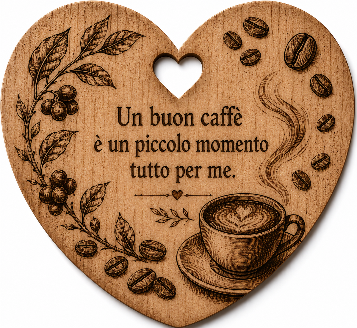 Cuore a tema caffè