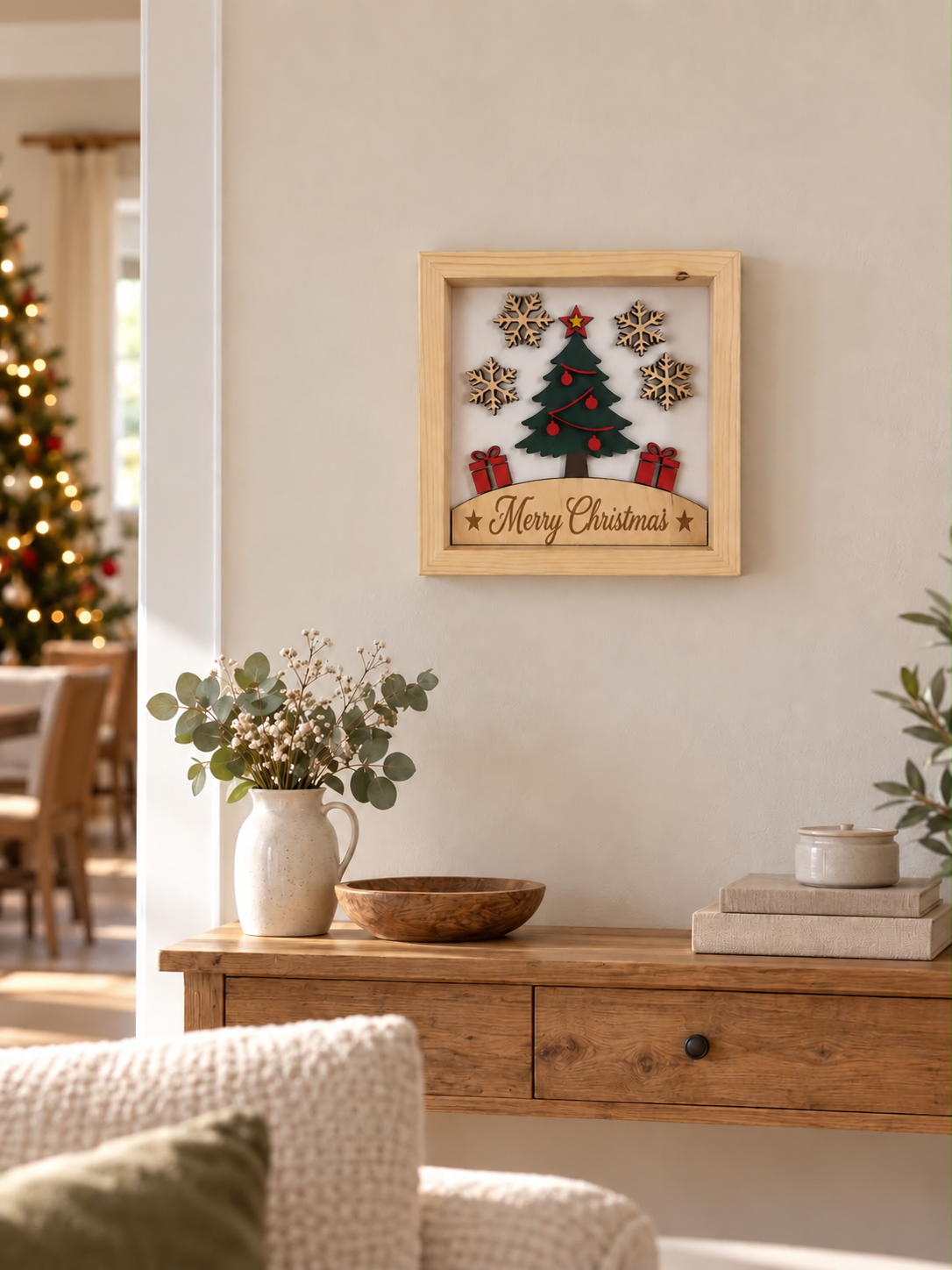 Quadro natalizio "Merry Christmas"