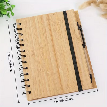 Planner notepad in bamboo personalizzabile