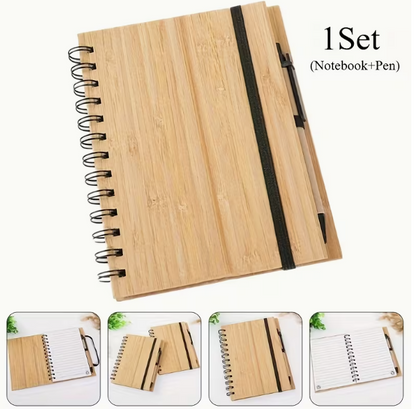 Planner notepad in bamboo personalizzabile