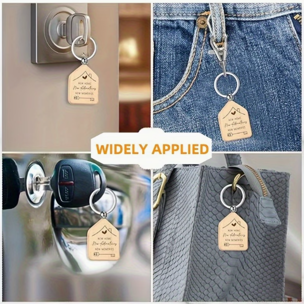 Portachiavi a forma di casa personalizzabile