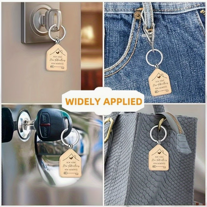 Portachiavi a forma di casa personalizzabile