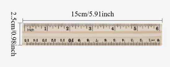 Righello in legno