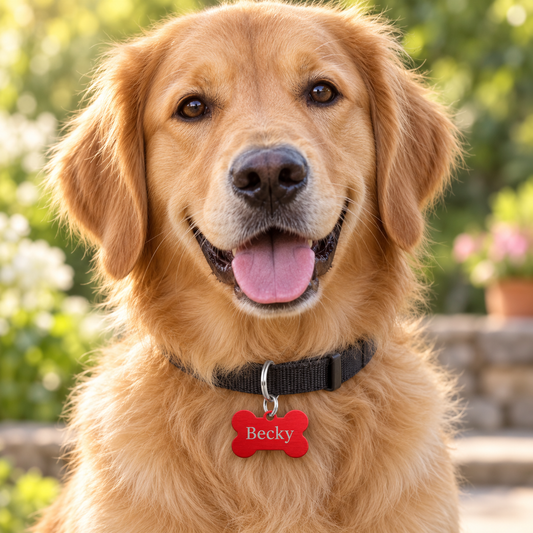 Medaglietta cane in alluminio personalizzabile