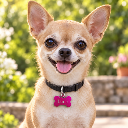 Medaglietta cane in alluminio personalizzabile