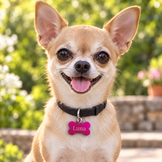 Medaglietta cane in alluminio personalizzabile