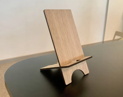 Supporto telefono in legno di faggio