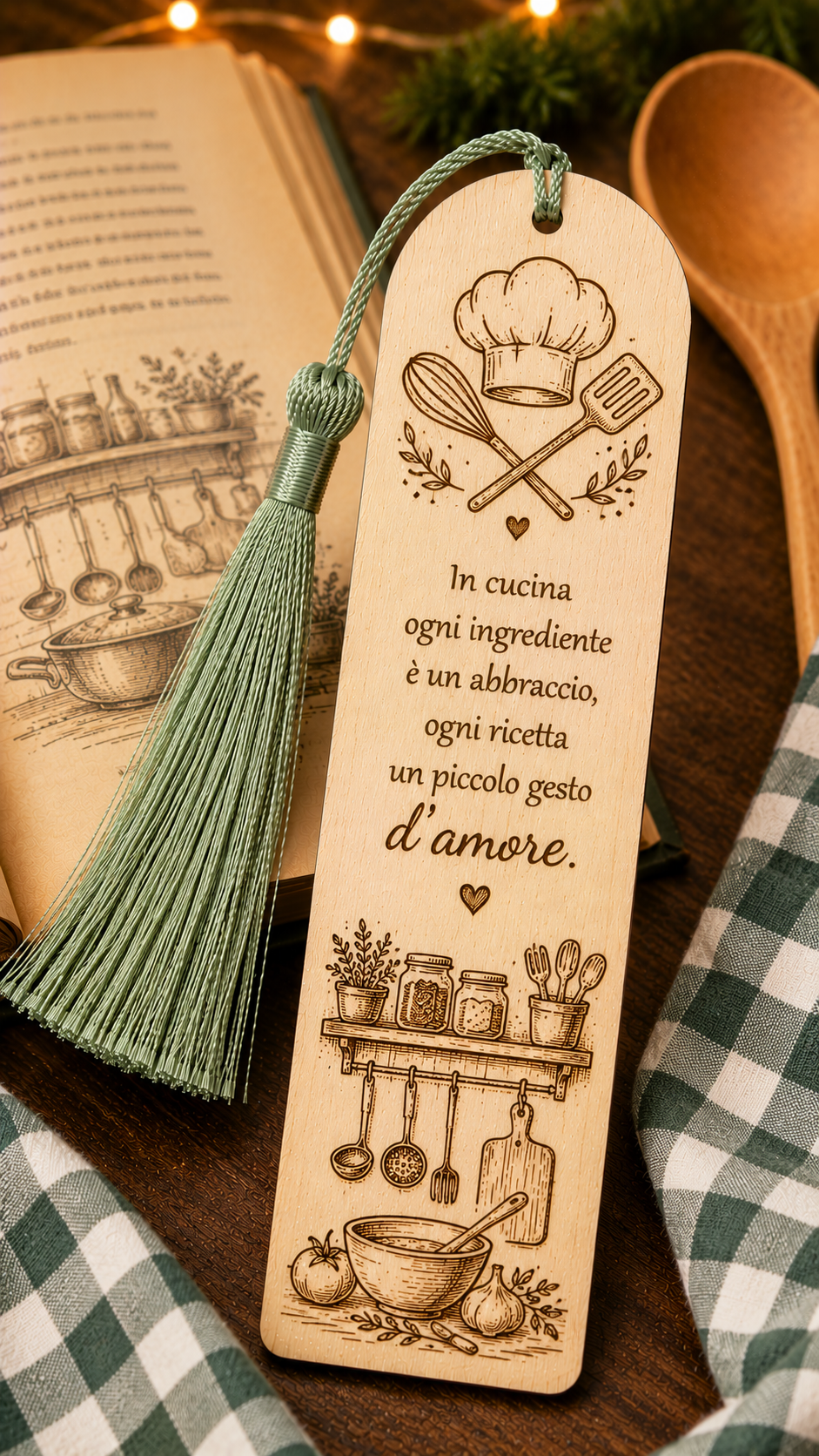 Segnalibro a tema di cucina