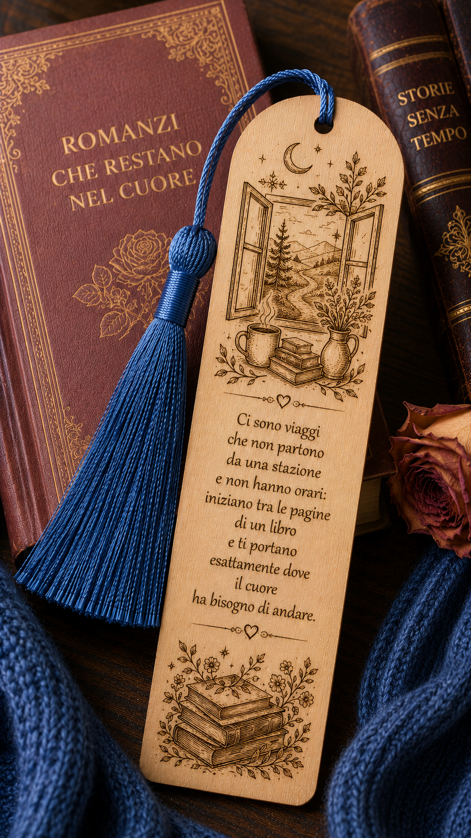 Segnalibro a tema romanzo rosa