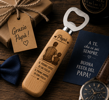 Apribottiglie a tema papà