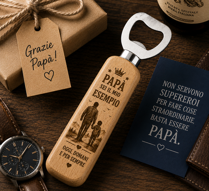 Apribottiglie a tema papà