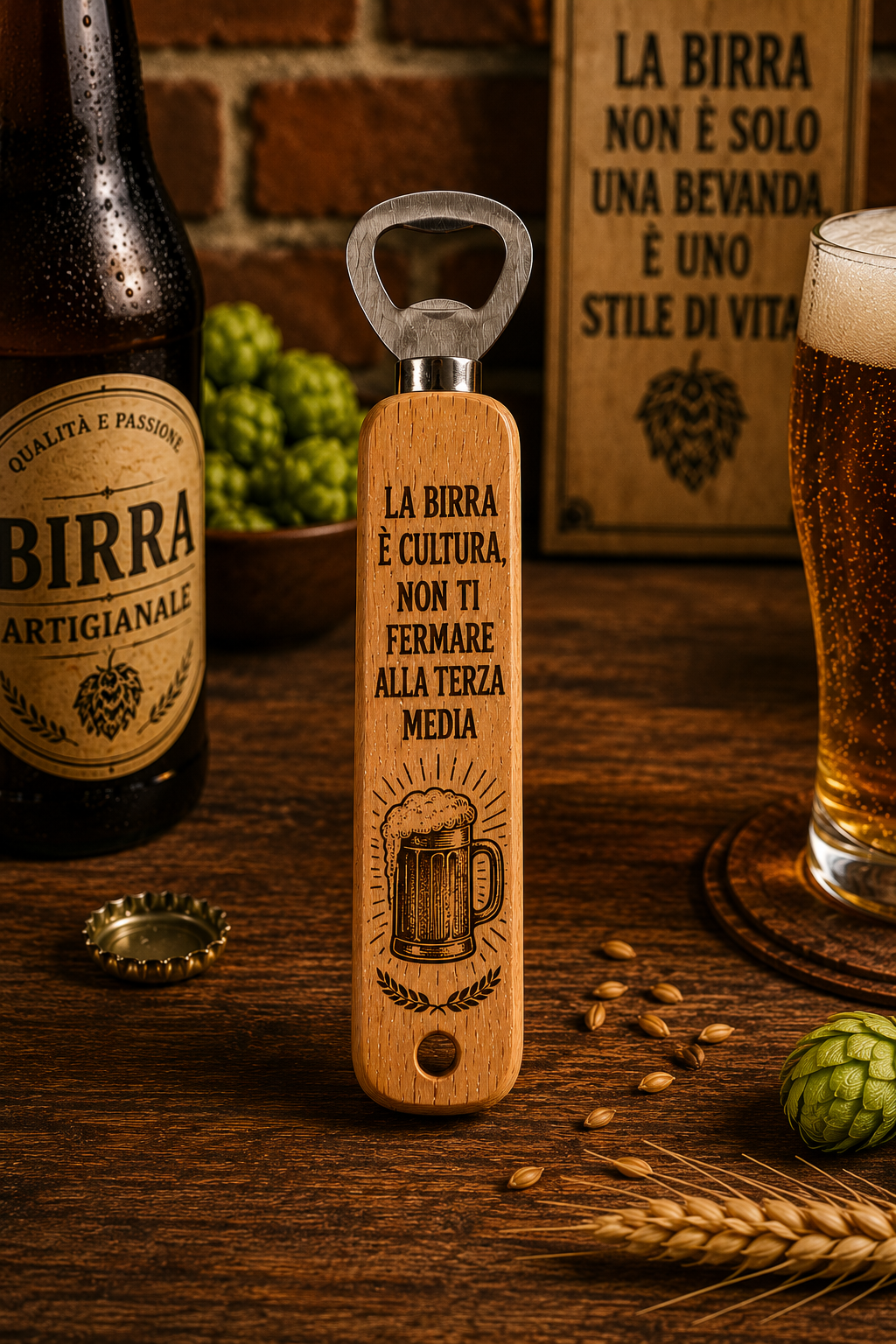 Apribottiglie a tema birra