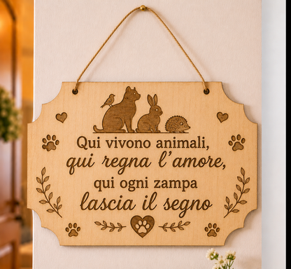 Targhette a tema animali