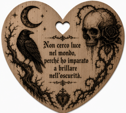 Cuore a tema dark / gothic