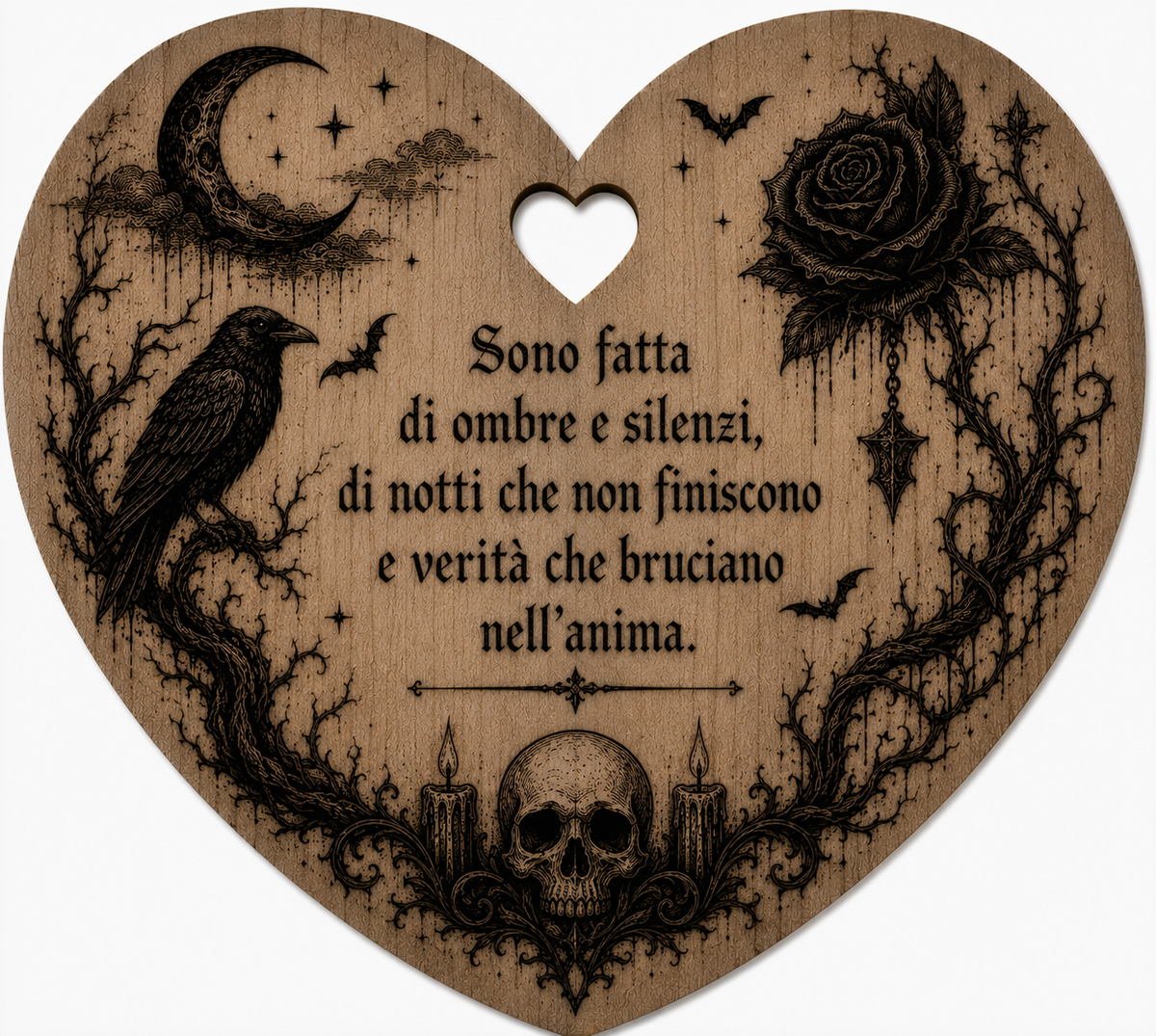 Cuore a tema dark / gothic
