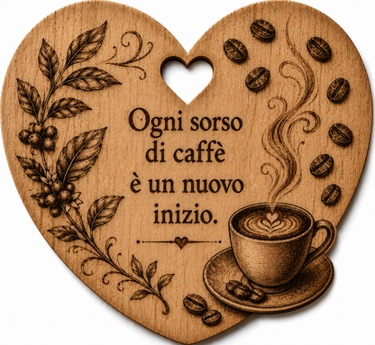 Cuore a tema caffè