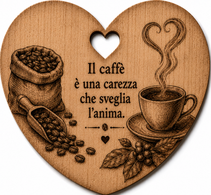 Cuore a tema caffè