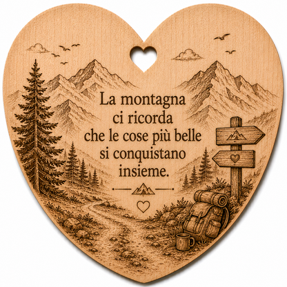 Cuore a tema montagna