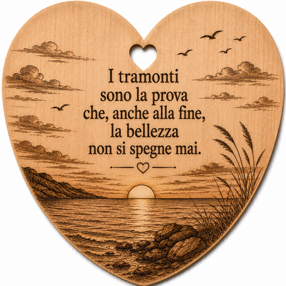 Cuore a tema tramonti