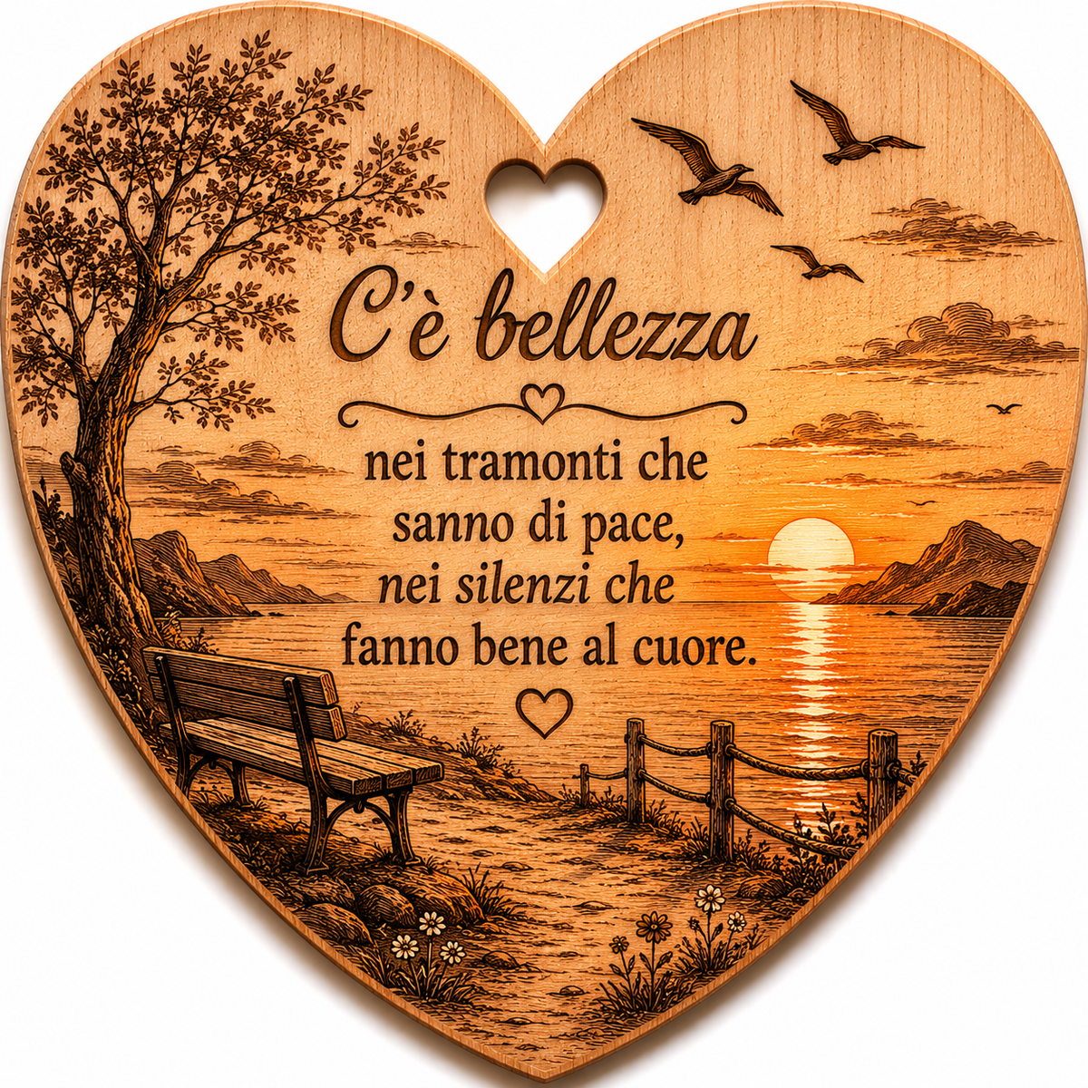 Cuore a tema tramonti