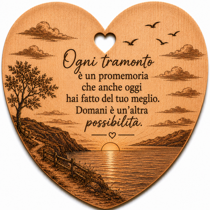 Cuore a tema tramonti