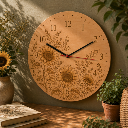 Orologio a tema botanico