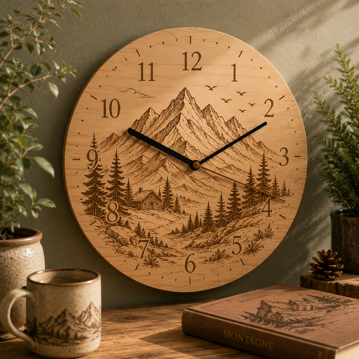 Orologio a tema montagna
