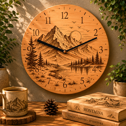 Orologio a tema montagna