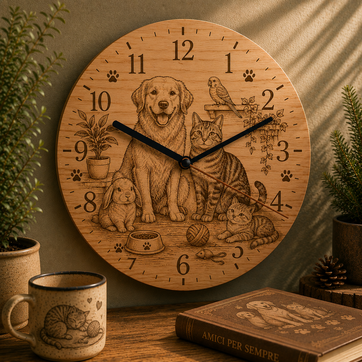 Orologio a tema animali