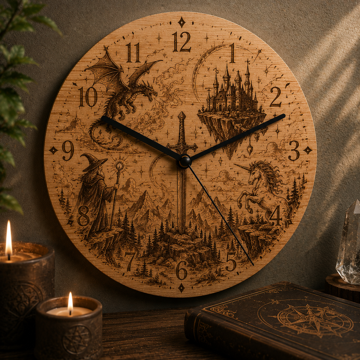 Orologio a tema fantasy