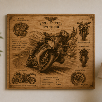 Quadro a tema auto e moto