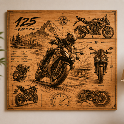 Quadro a tema auto e moto