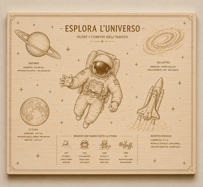 Quadro a tema spazio