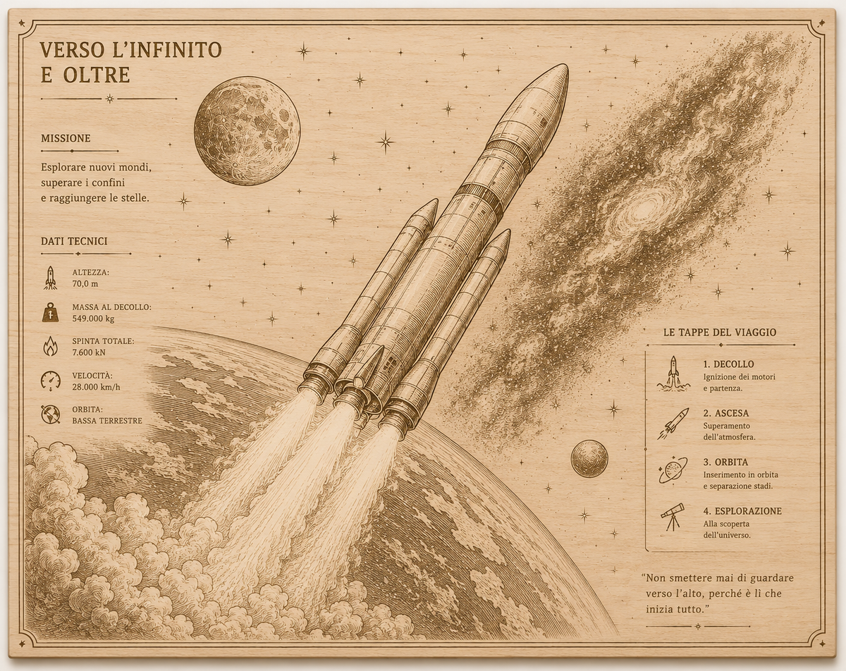 Quadro a tema spazio