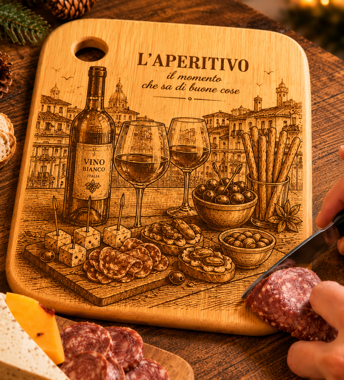 Tagliere a tema aperitivo