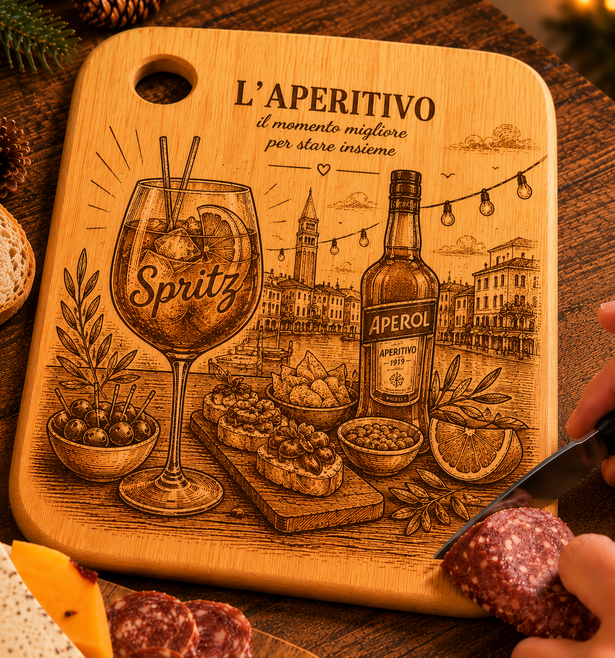 Tagliere a tema aperitivo