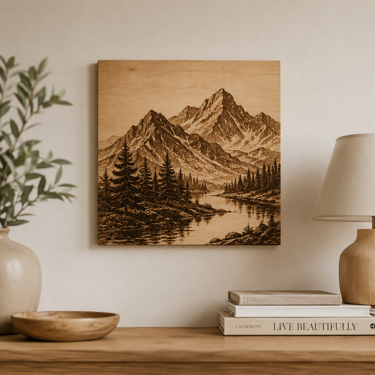 Quadro con incisione personalizzata