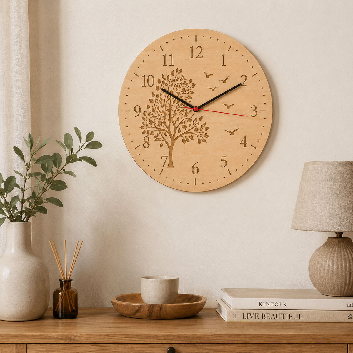 Orologio in legno personalizzabile