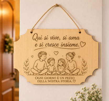 Targhette a tema famiglia