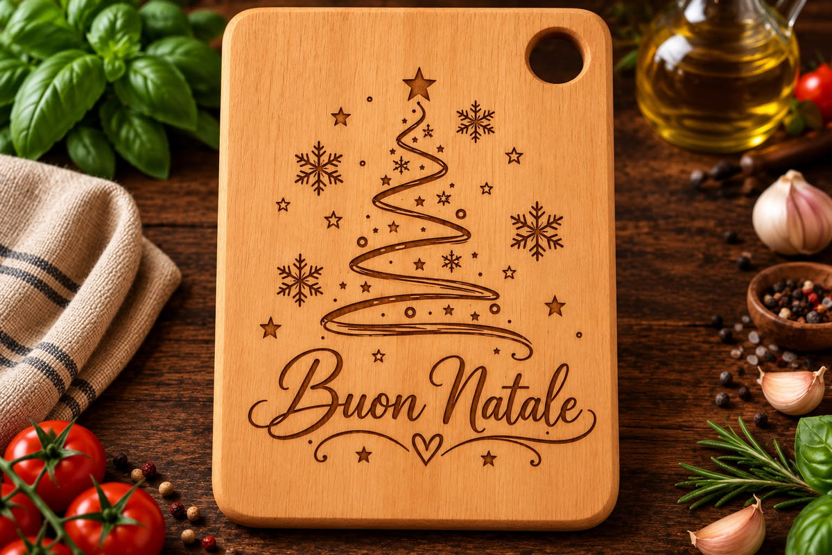 Tagliere natalizio "Buon Natale"
