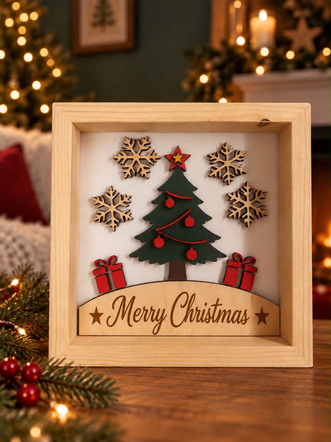 Quadro natalizio "Merry Christmas"