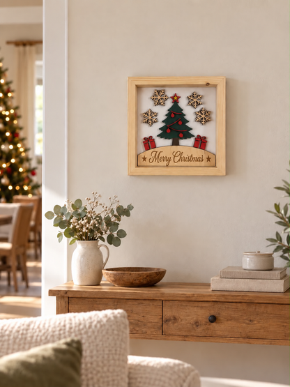 Quadro natalizio "Merry Christmas"